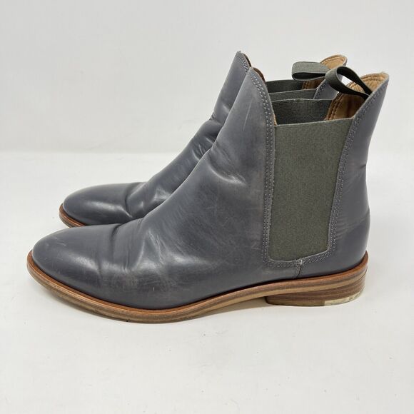 Everlane The Chelsea Boot Leather Ankle Boots Women’s 7.5 Gray Classic Winter - Picture 5 of 10